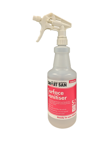 S-2 SMARTSAN Surface Sanitiser 950mL Empty Bottle